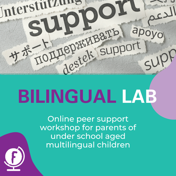 Bilingual lab: online peer support workshop for parents of under school aged bi- and multilingual children
